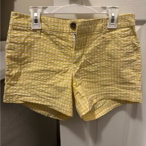 Old Navy Yellow & White Seersucker Shorts